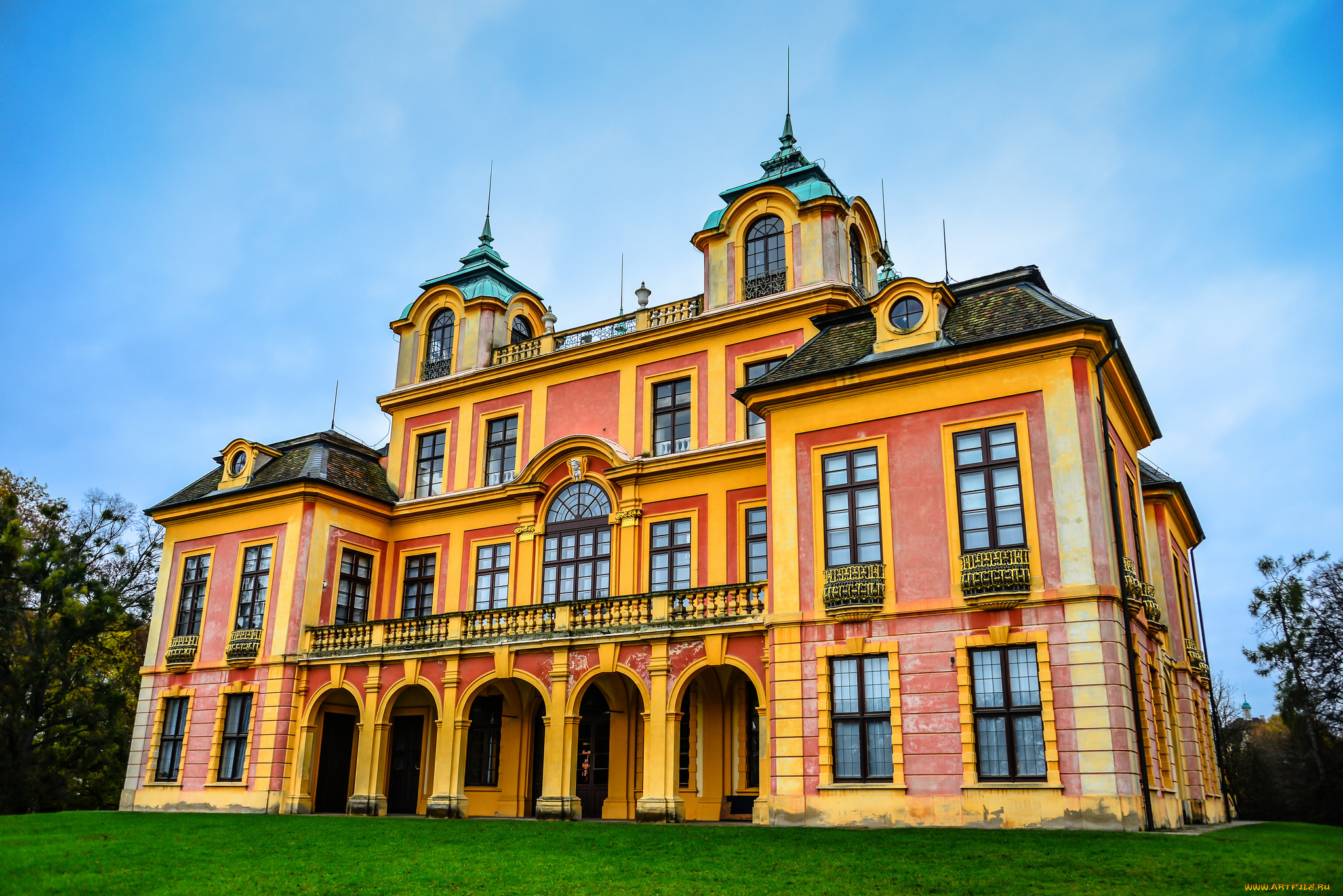 favorite hunting and summer palace at ludwigsburg palace - ludwigsburg germany, , - ,  ,  , 